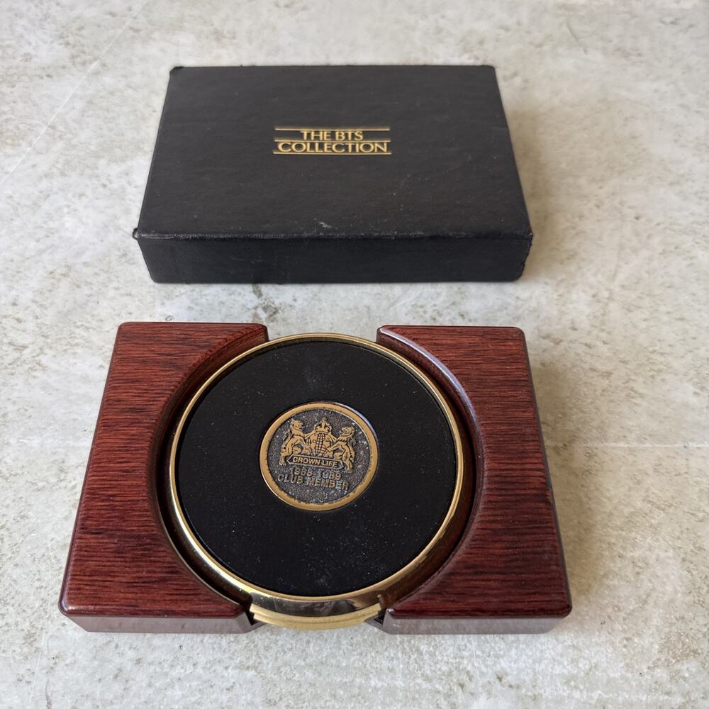 Crown Life 1988-89 Club Member 2pc Coaster set BTS Collection